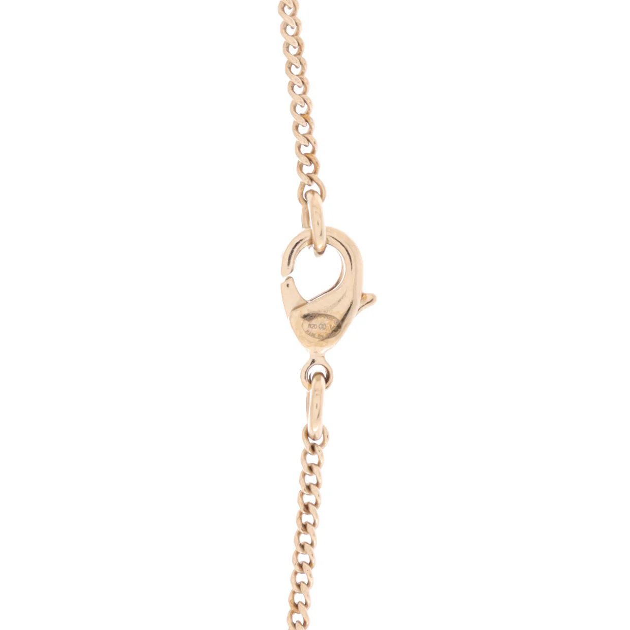 CC Drop Pendant Necklace Metal with Crystals and Faux Pearl - Deep Luxury