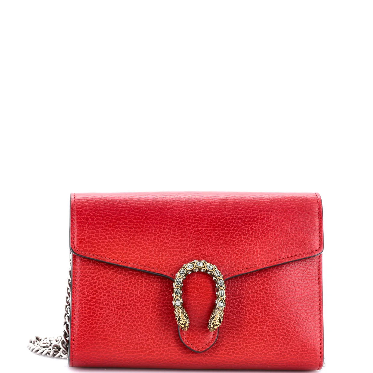 Dionysus Chain Wallet Leather with Embellished Detail Small - Deep Luxury