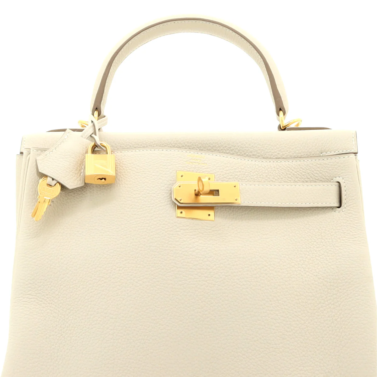 Kelly Handbag Light Togo with Gold Hardware 28 - Deep Luxury