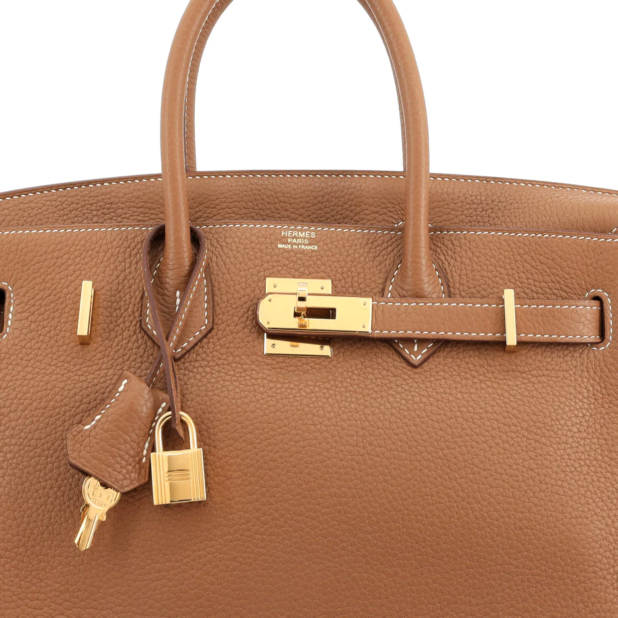 Birkin Handbag Gold Clemence with Gold Hardware 30 - Deep Luxury
