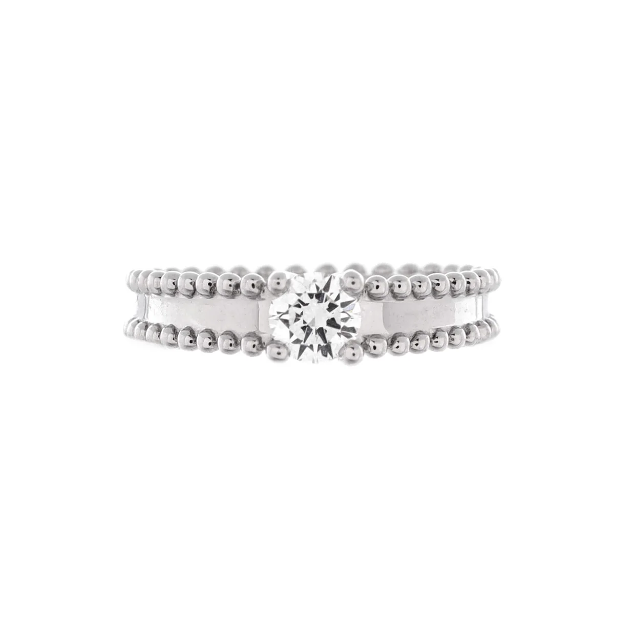 Estelle Solitaire Ring Platinum with RBC Diamond G/VVS1 0.32CT - Deep Luxury