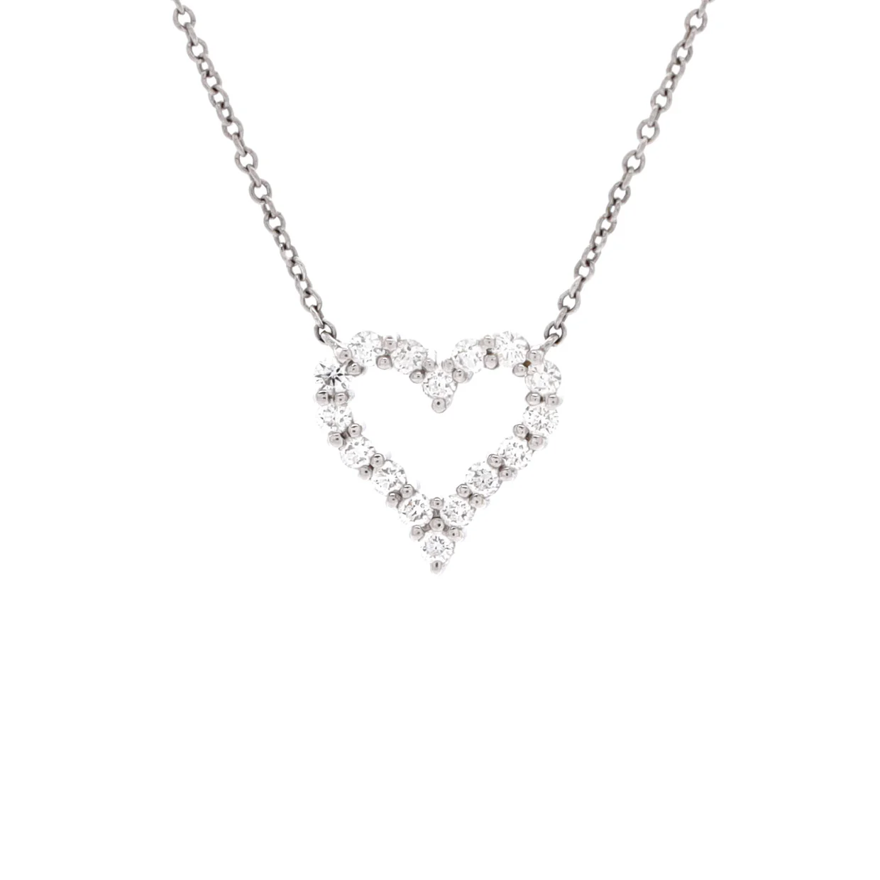 Heart Pendant Necklace 18K Yellow Gold with Diamonds Small - Deep Luxury