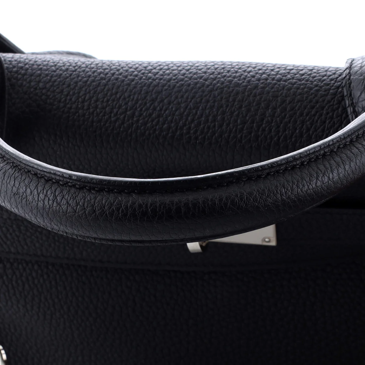 Kelly Handbag Noir Togo with Palladium Hardware 28 - Deep Luxury