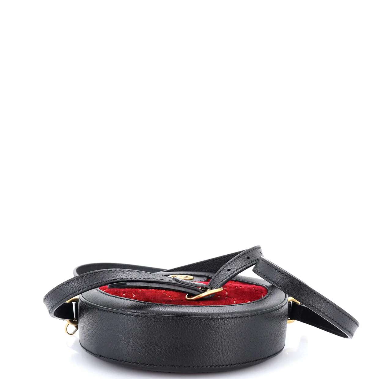 Ophidia Round Shoulder Bag GG Velvet Mini - Deep Luxury