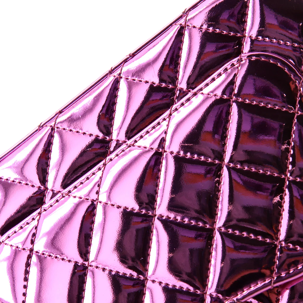 Classic Single Flap Bag with Star Coin Purse Quilted Metallic Leather Mini - Deep Luxury