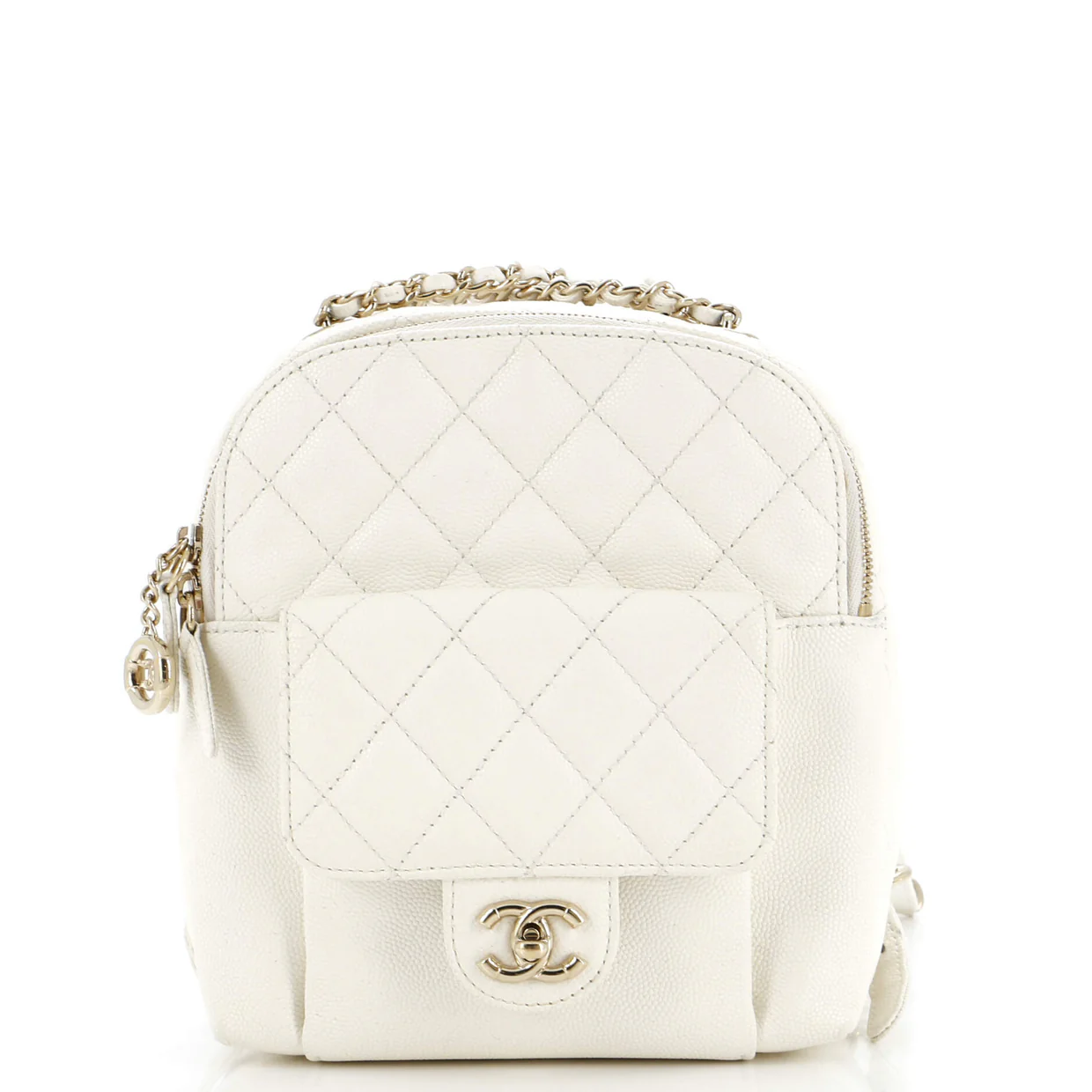 CC Day Backpack Quilted Caviar Mini - Deep Luxury