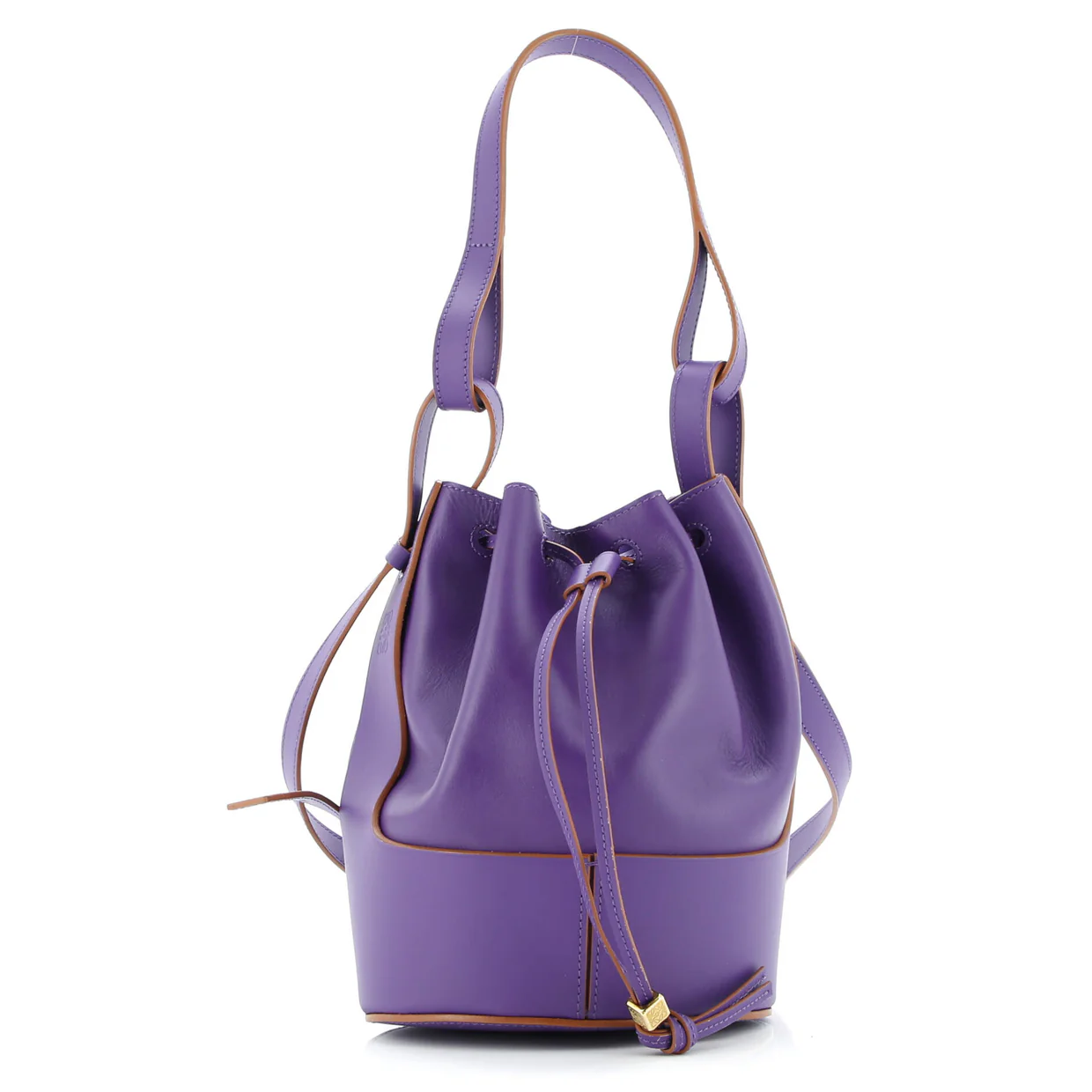 Balloon Bucket Bag Leather Small - Deep Luxury