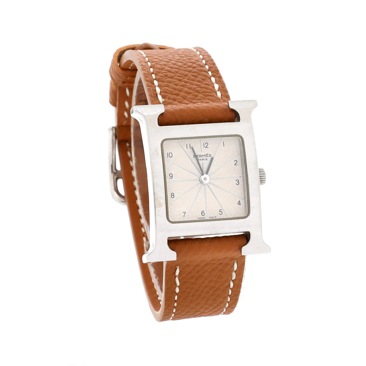 Heure H Quartz Watch Stainless Steel and Leather 21 - Deep Luxury