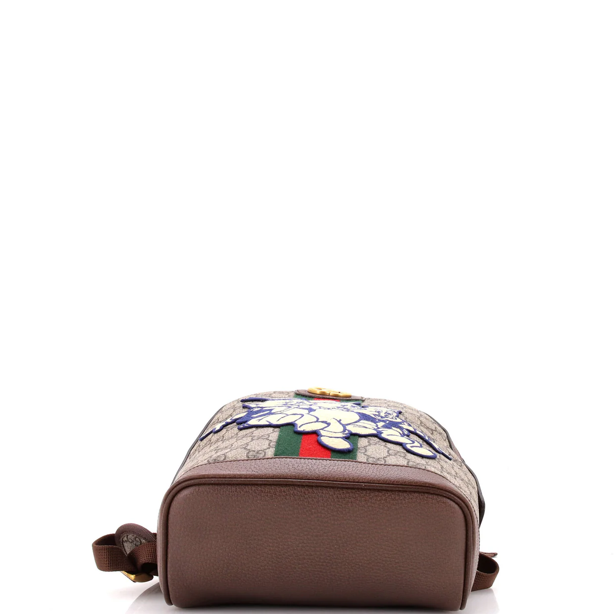 Disney Three Little Pigs Ophidia Backpack GG Coated Canvas with Applique Small - Deep Luxury