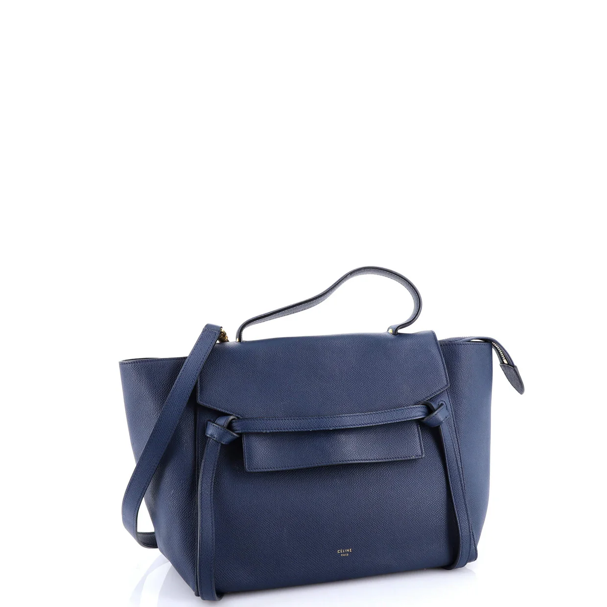 Belt Bag Textured Leather Mini - Deep Luxury