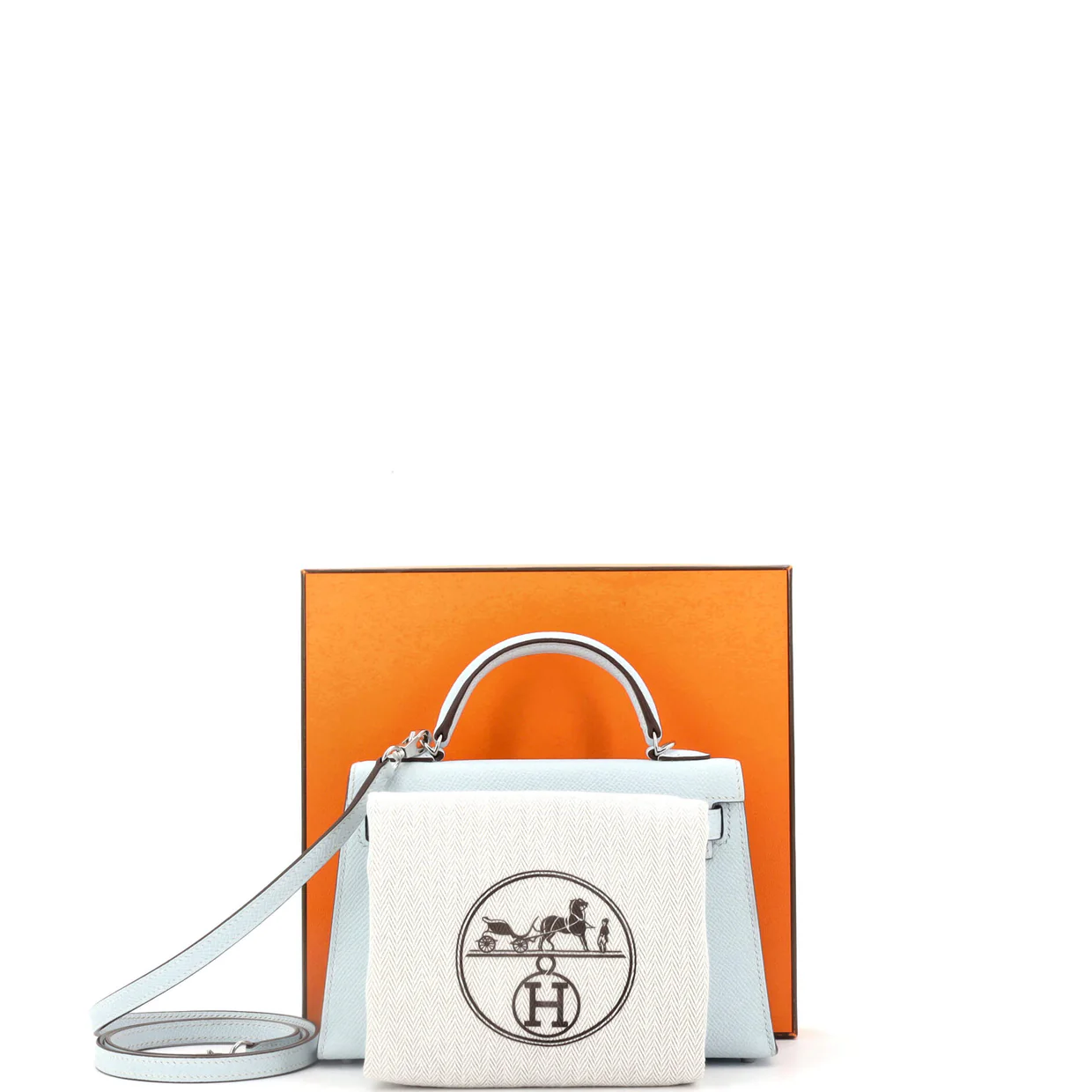 Kelly Mini II Bag Bleu Brume Epsom with Palladium Hardware 20 - Deep Luxury