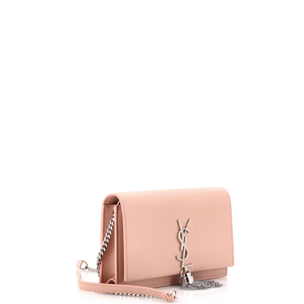 Classic Monogram Tassel Crossbody Bag Grainy Leather Small - Deep Luxury