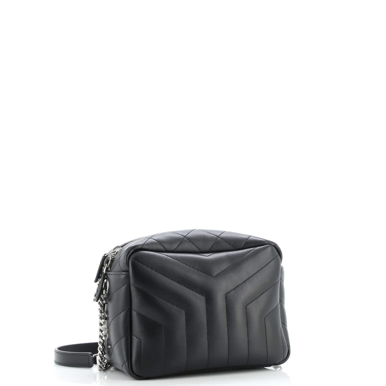 LouLou Bowling Bag Matelasse Chevron Leather Small - Deep Luxury