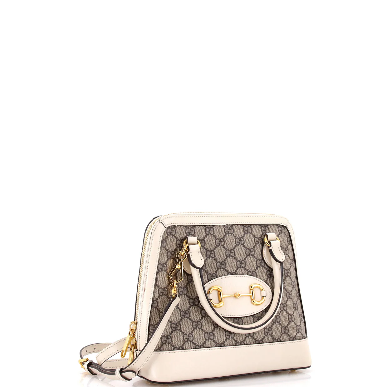 Horsebit 1955 Top Handle Bag GG Coated Canvas Small - Deep Luxury