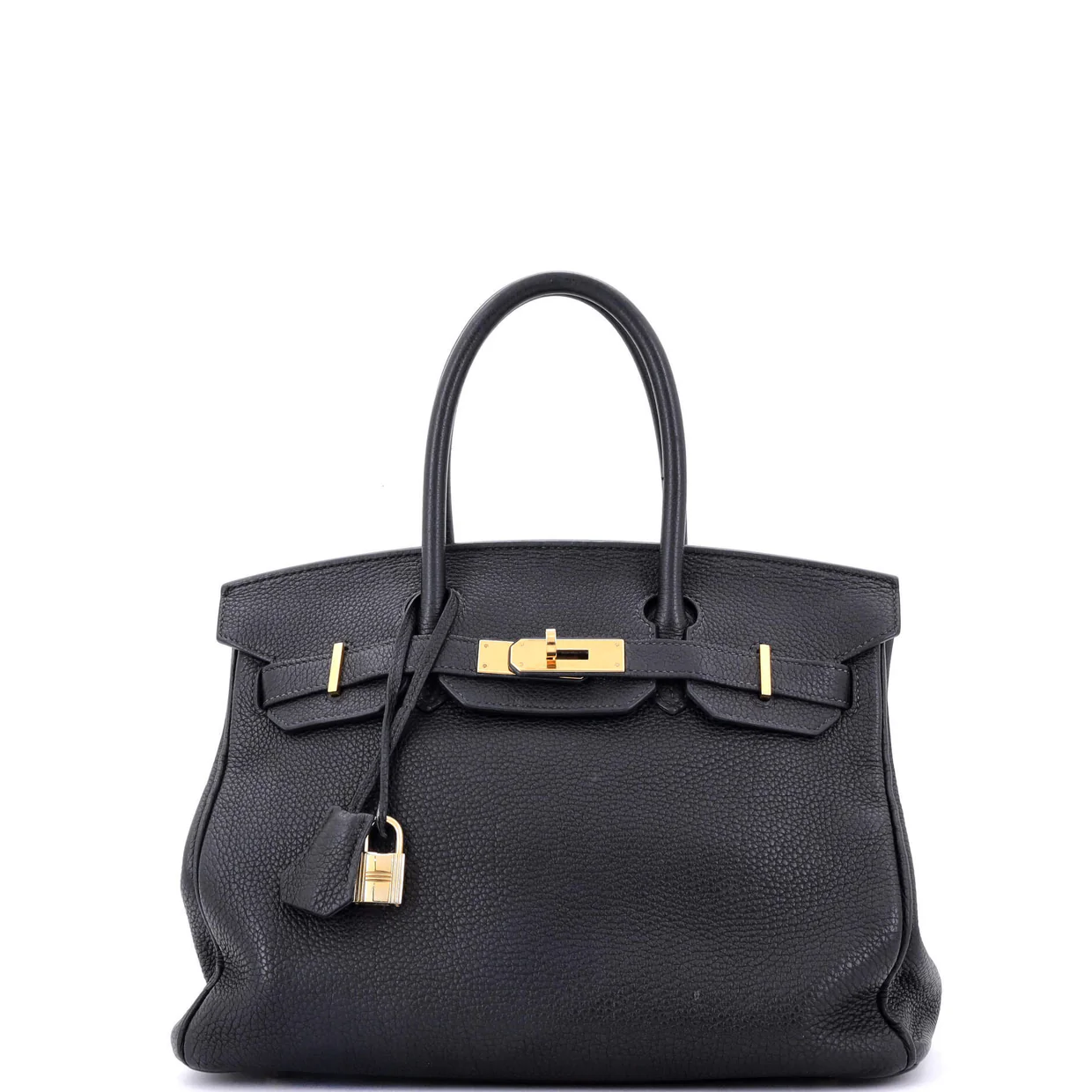 Birkin Handbag Noir Togo with Gold Hardware 30 - Deep Luxury