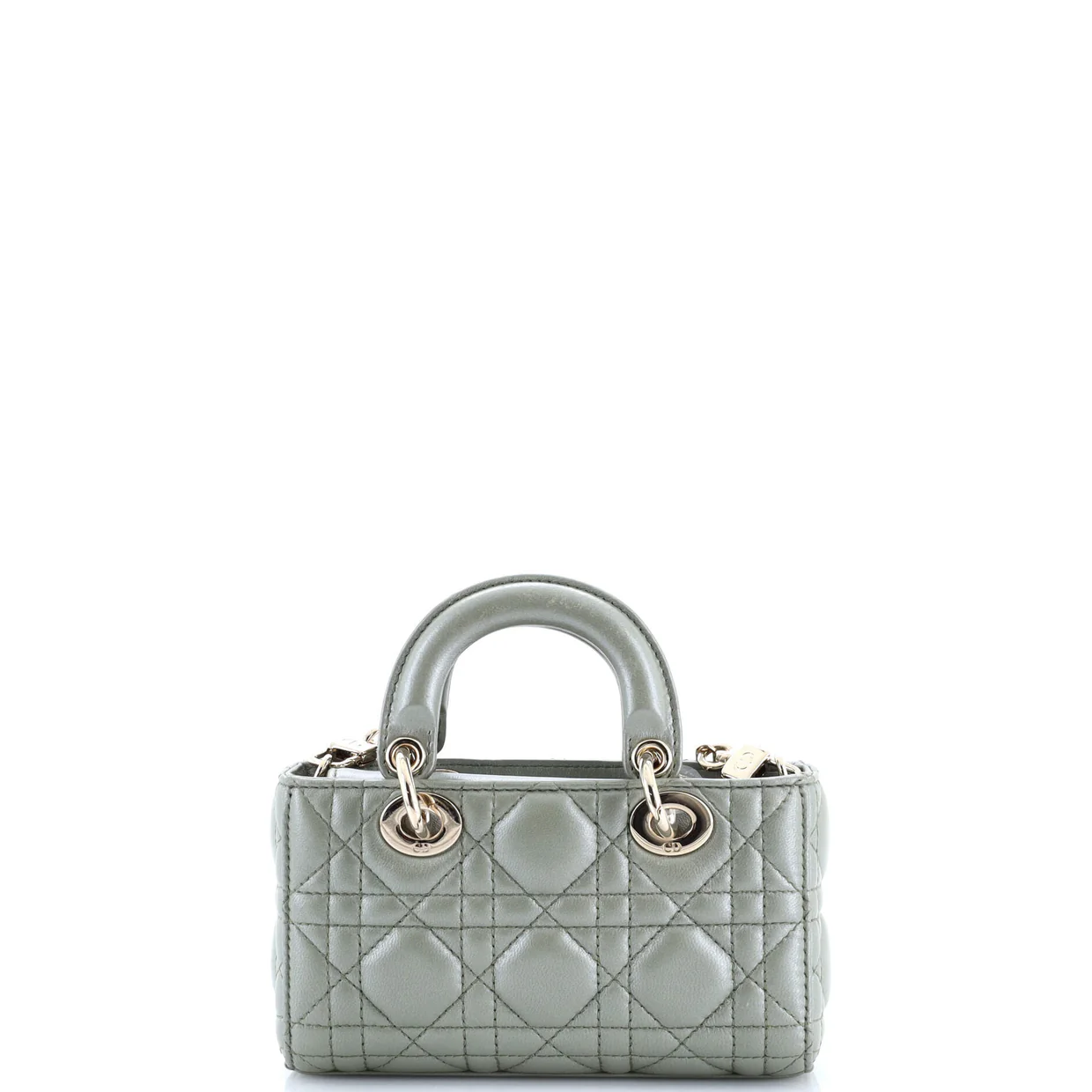 Lady D-Joy Bag Cannage Quilt Lambskin Micro - Deep Luxury