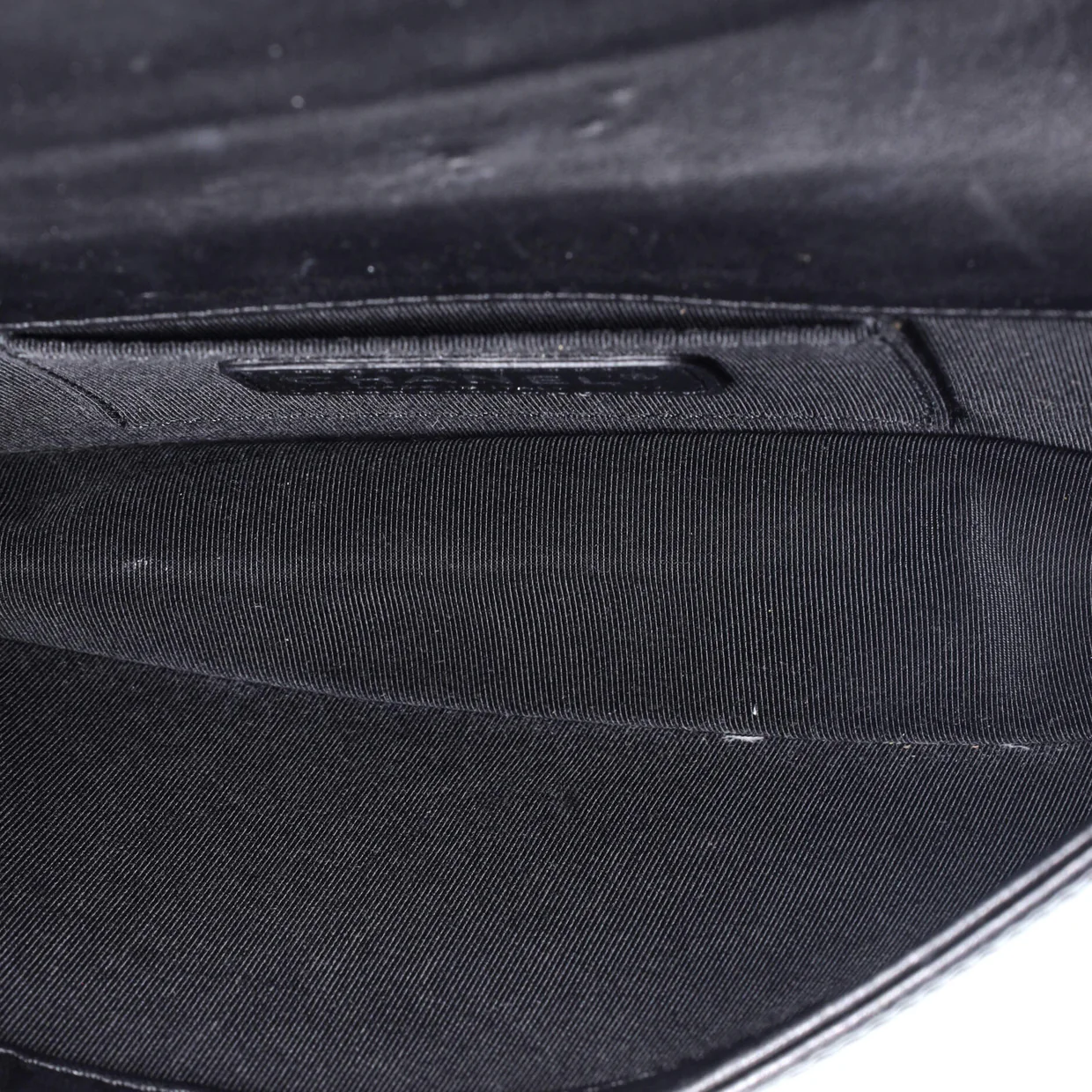 Boy Brick Flap Bag Patent with Crystal Inlaid Plexiglass Horizontal - Deep Luxury