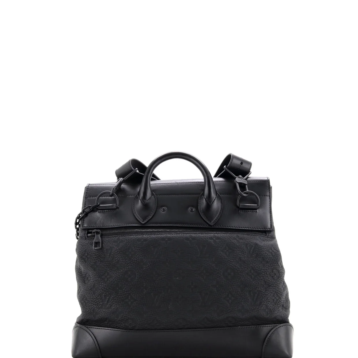 Steamer Bag Monogram Taurillon Leather PM - Deep Luxury