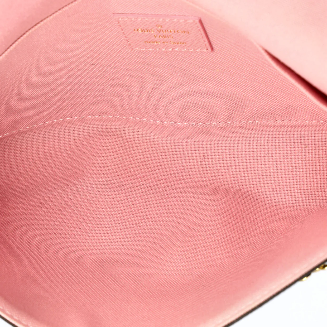 Felicie Pochette Flower Printed Studded Damier - Deep Luxury