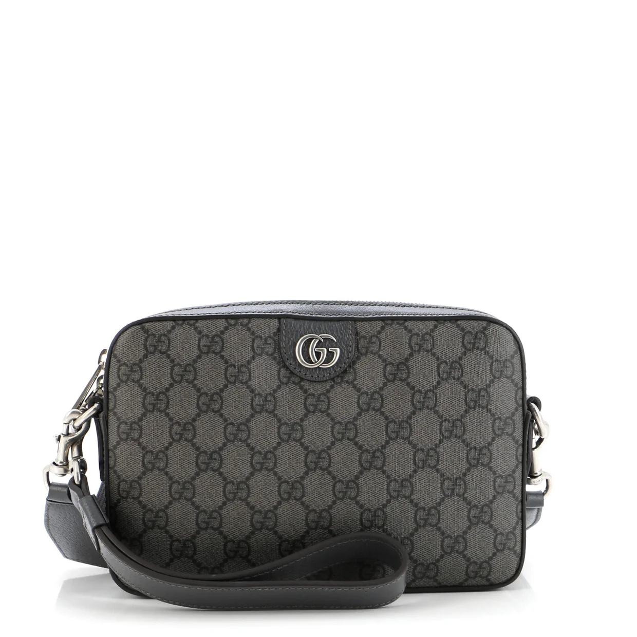 Ophidia Zip Wristlet Shoulder Bag GG Coated Canvas Small - Deep Luxury