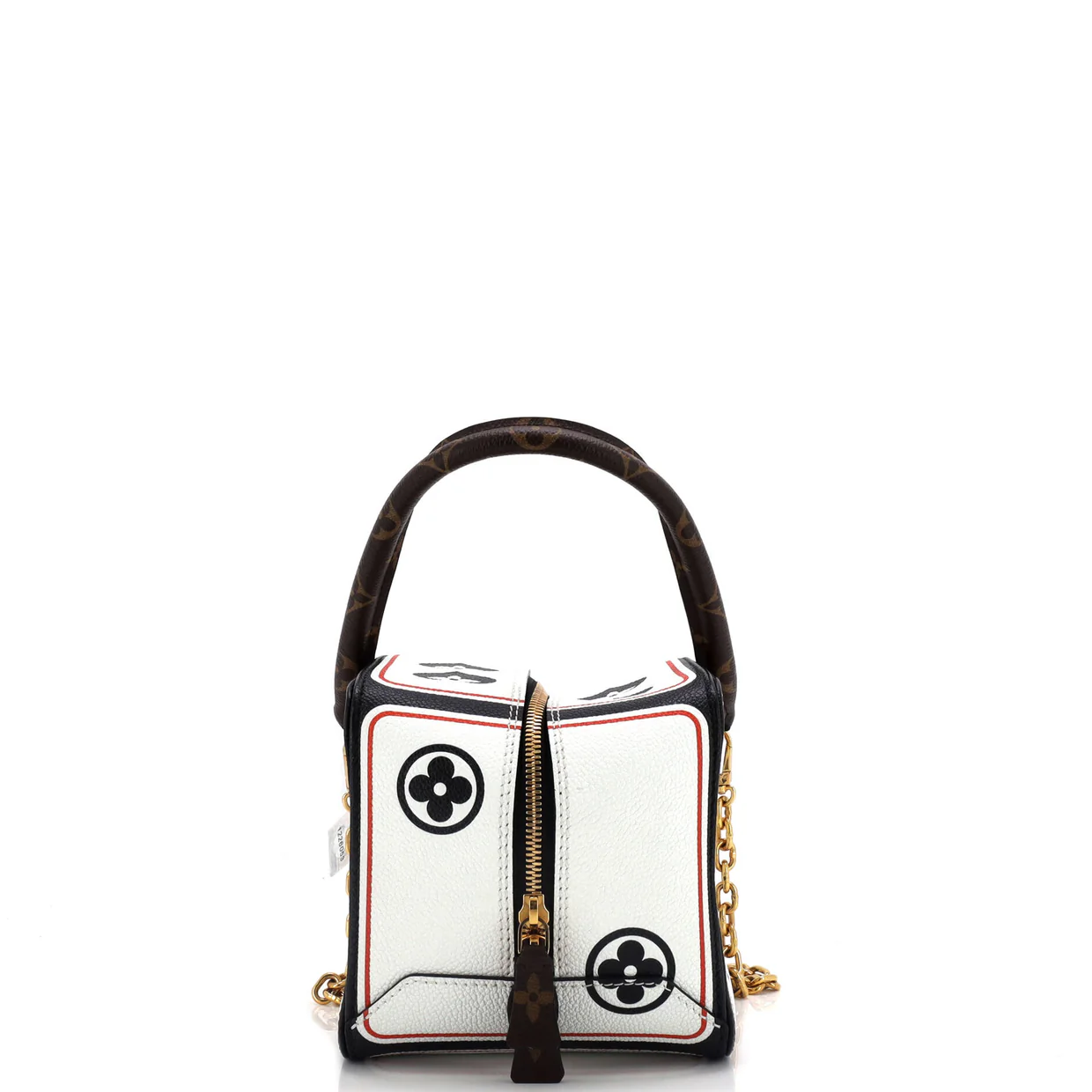 Square Bag Limited Edition Game On Leather with Monogram Canvas - Deep Luxury