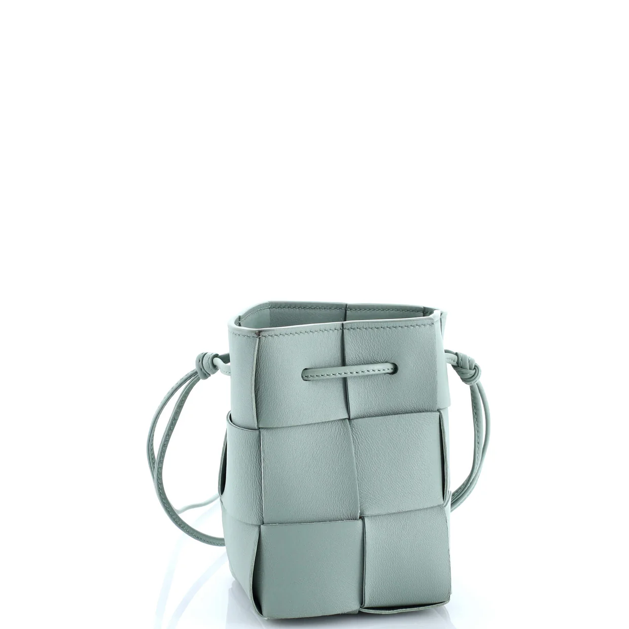 Cassette Bucket Bag Maxi Intrecciato Leather Mini - Deep Luxury