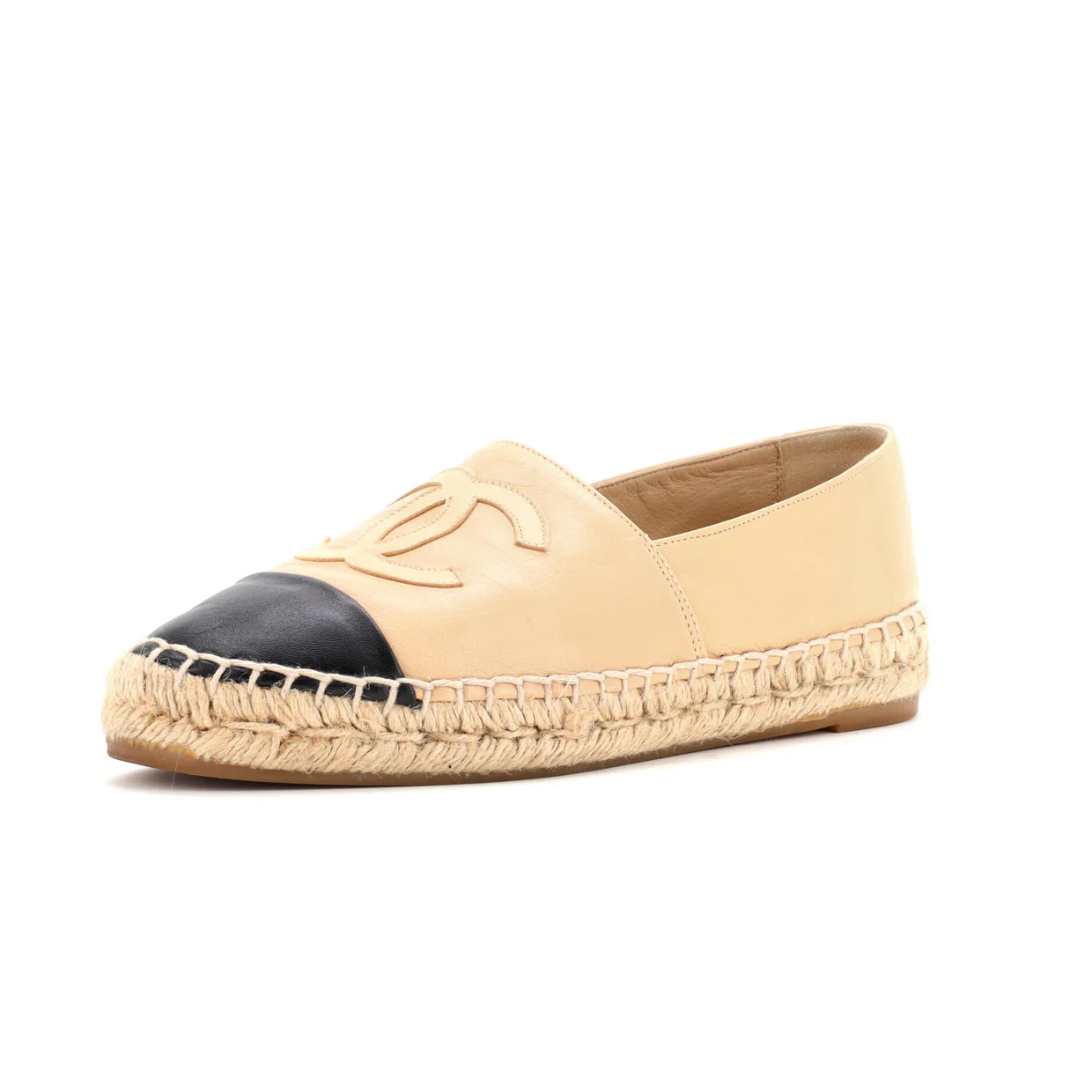 Women's CC Cap Toe Espadrilles Leather - Deep Luxury