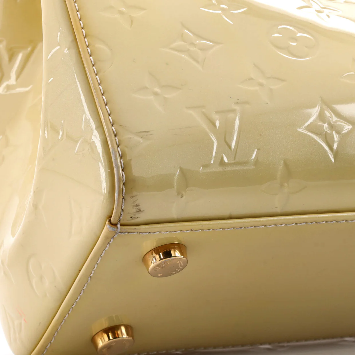 Brea Handbag Monogram Vernis MM - Deep Luxury