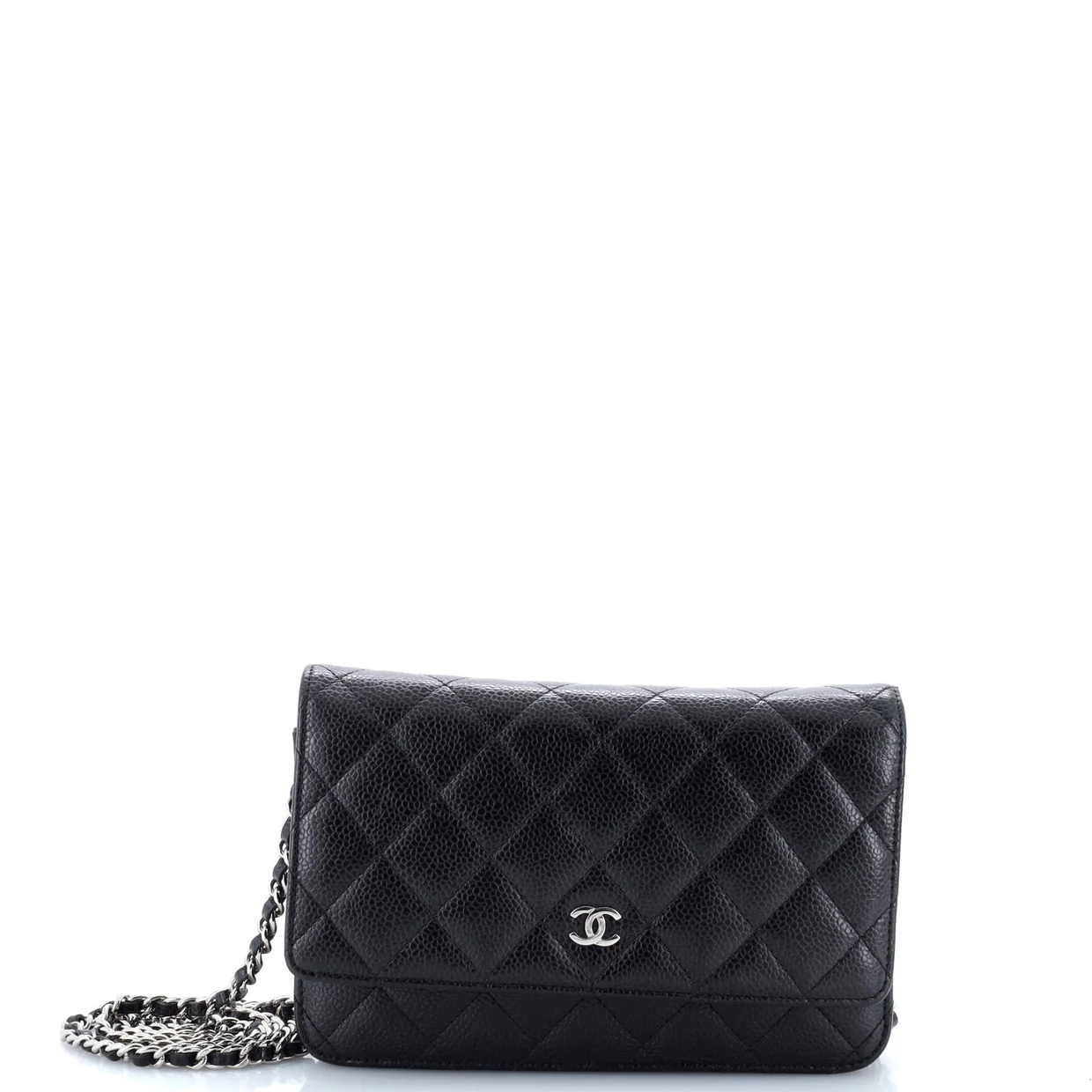 Wallet on Chain Quilted Caviar - Deep Luxury