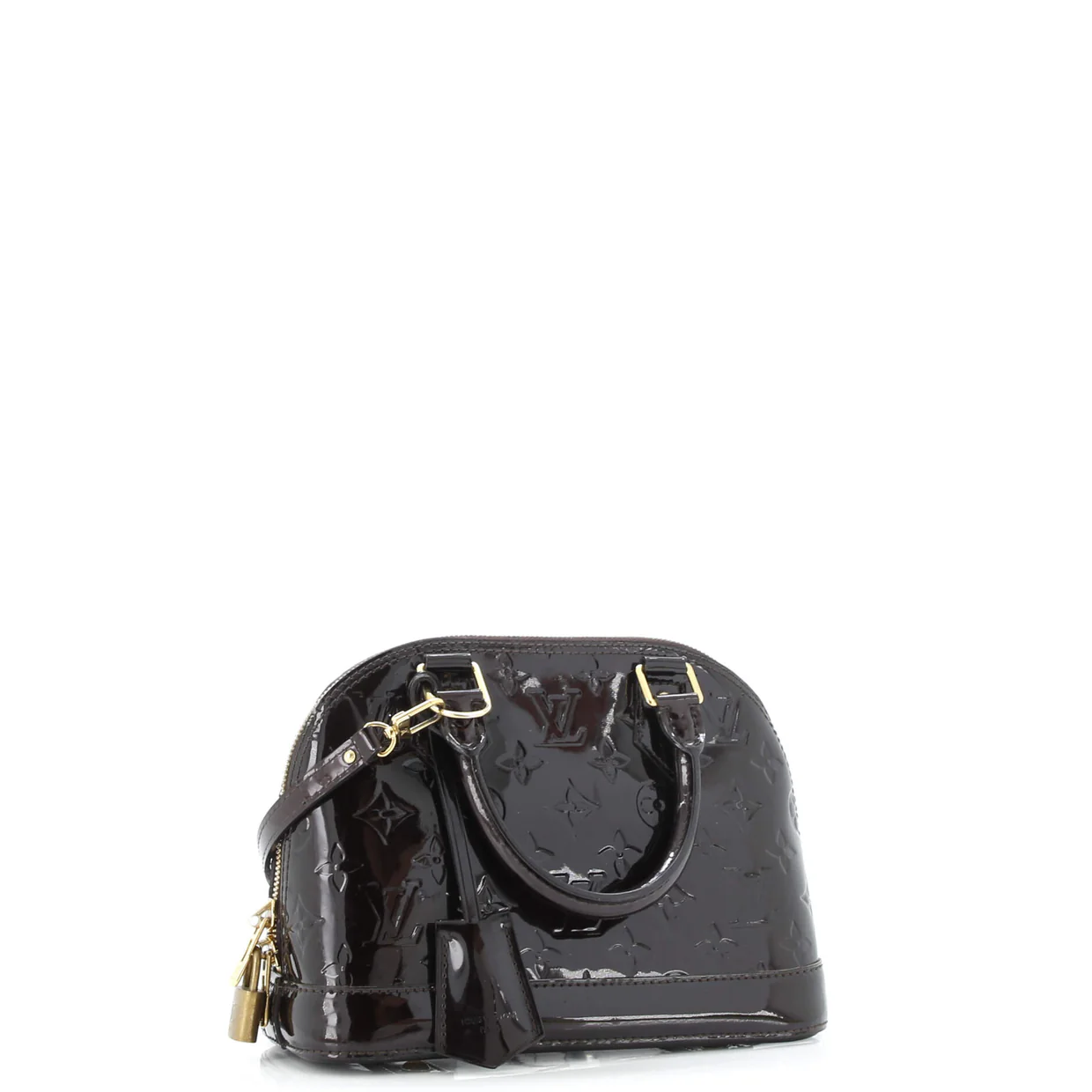 Alma Handbag Monogram Vernis BB - Deep Luxury