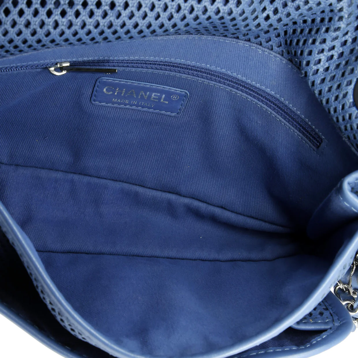 Up In The Air Flap Bag Perforated Leather Medium - Deep Luxury