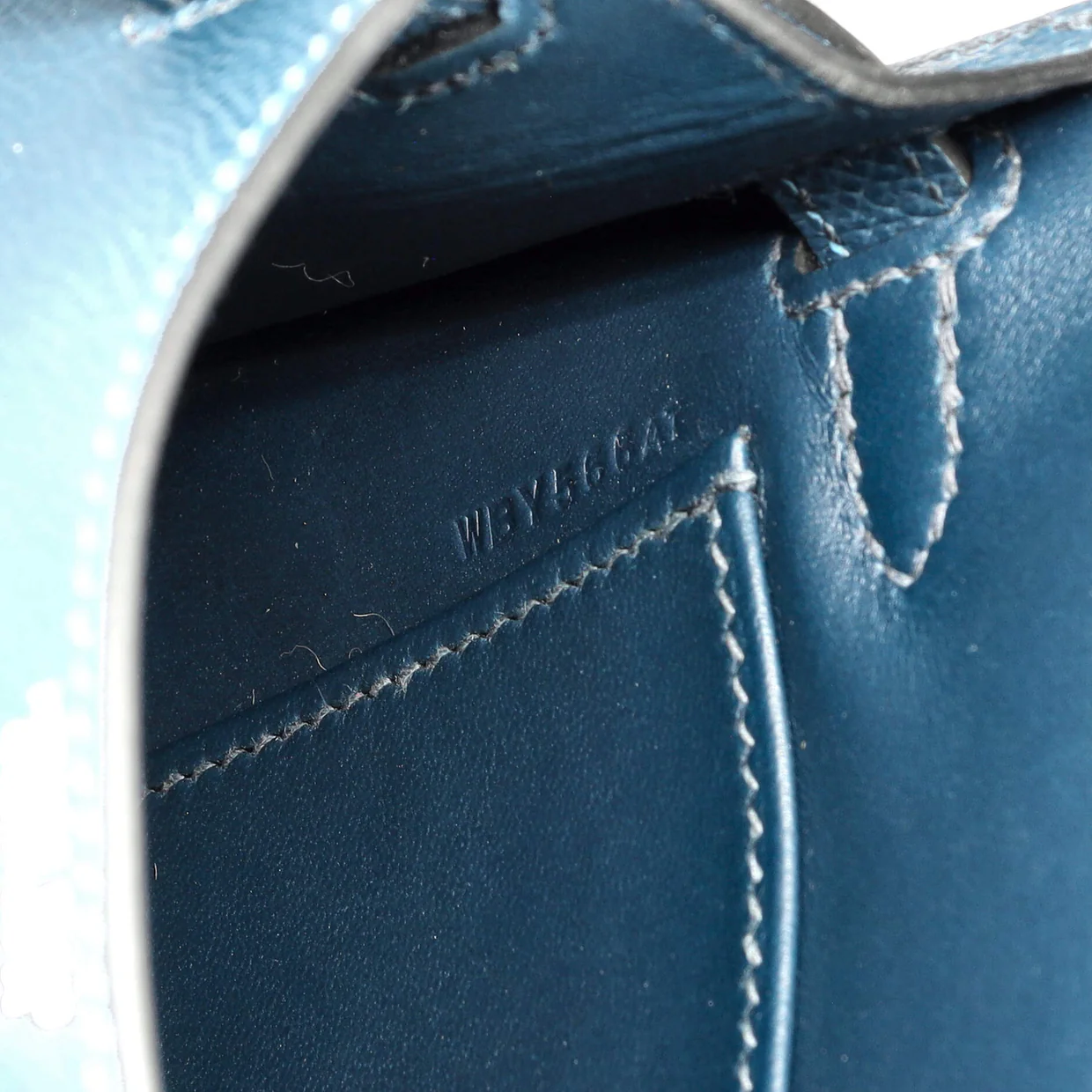 Kelly Mini II Bag Bleu De Prusse Epsom with Electrum Hardware 20 - Deep Luxury