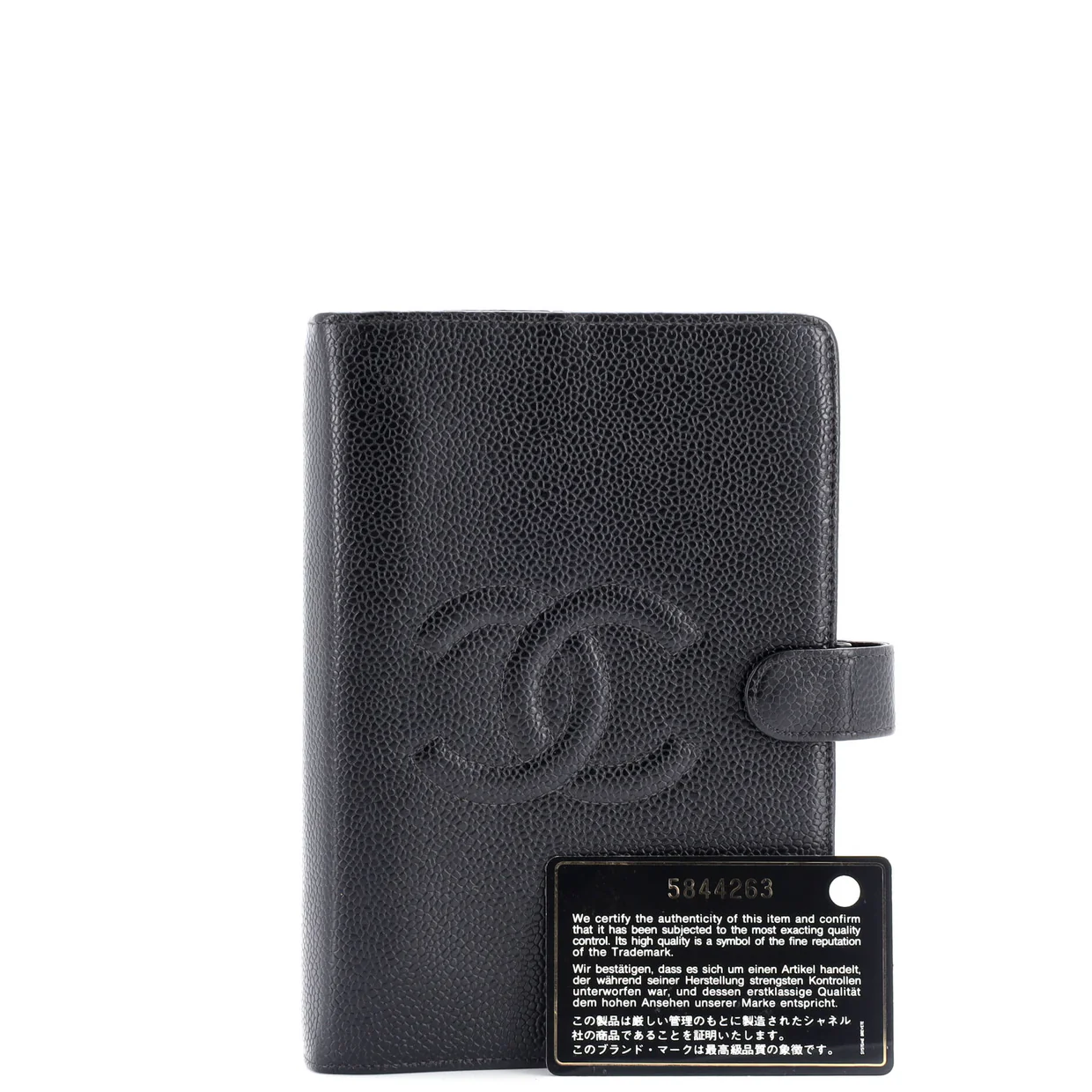 Timeless CC Ring Agenda Cover Caviar Small - Deep Luxury