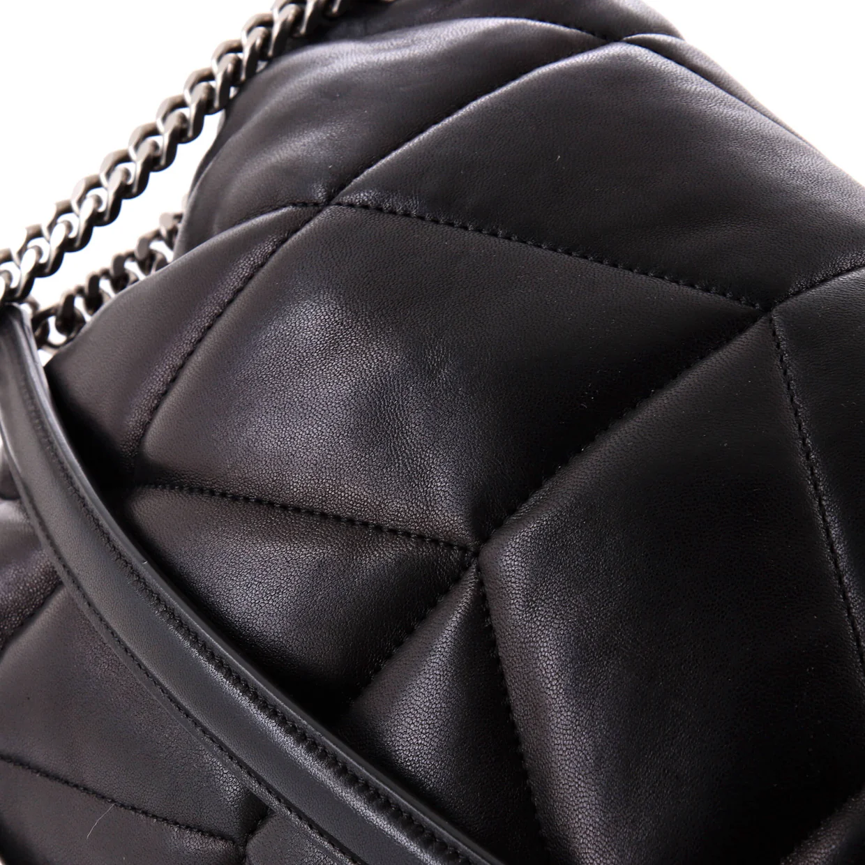 Loulou Puffer Shoulder Bag Quilted Leather Medium - Deep Luxury