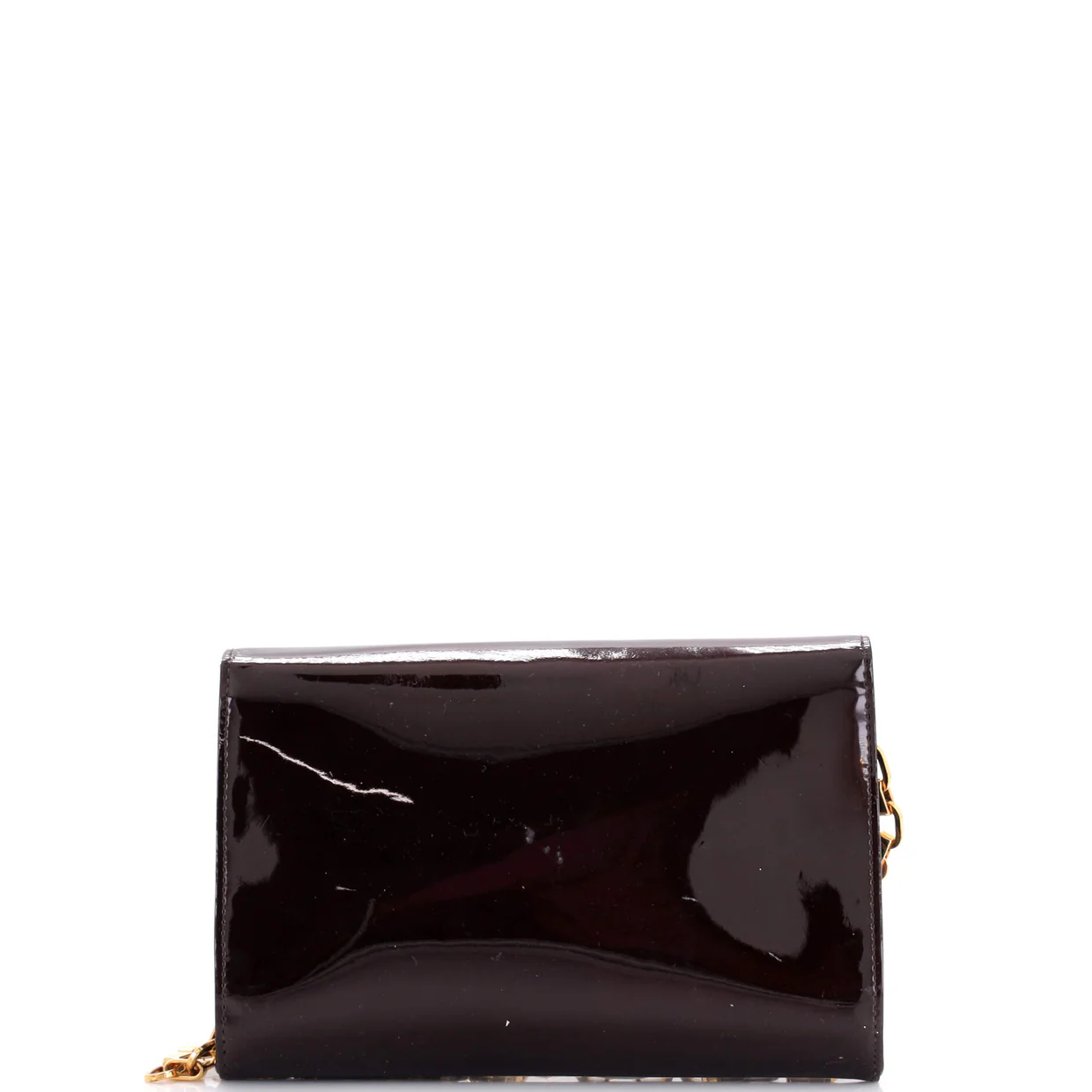 Chain Louise Clutch Patent MM - Deep Luxury