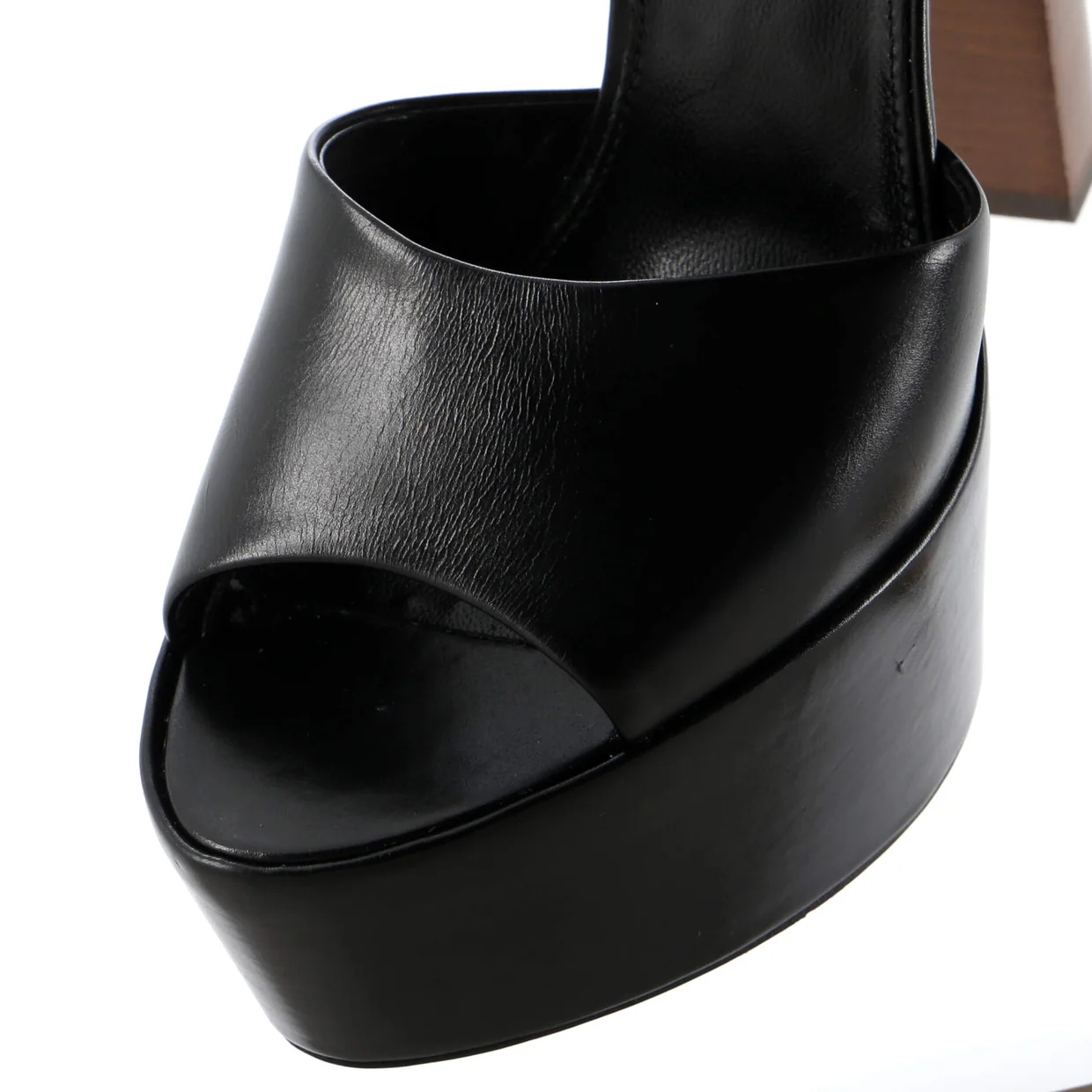 Women's Jodie Platform Heeled Sandals Leather - Deep Luxury