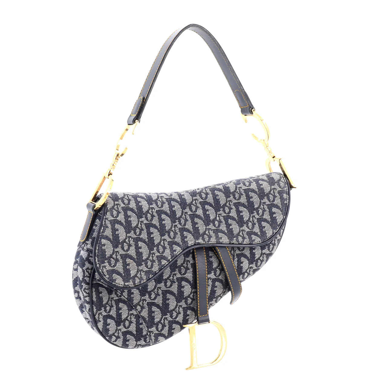 Vintage Saddle Bag Diorissimo Canvas Medium - Deep Luxury