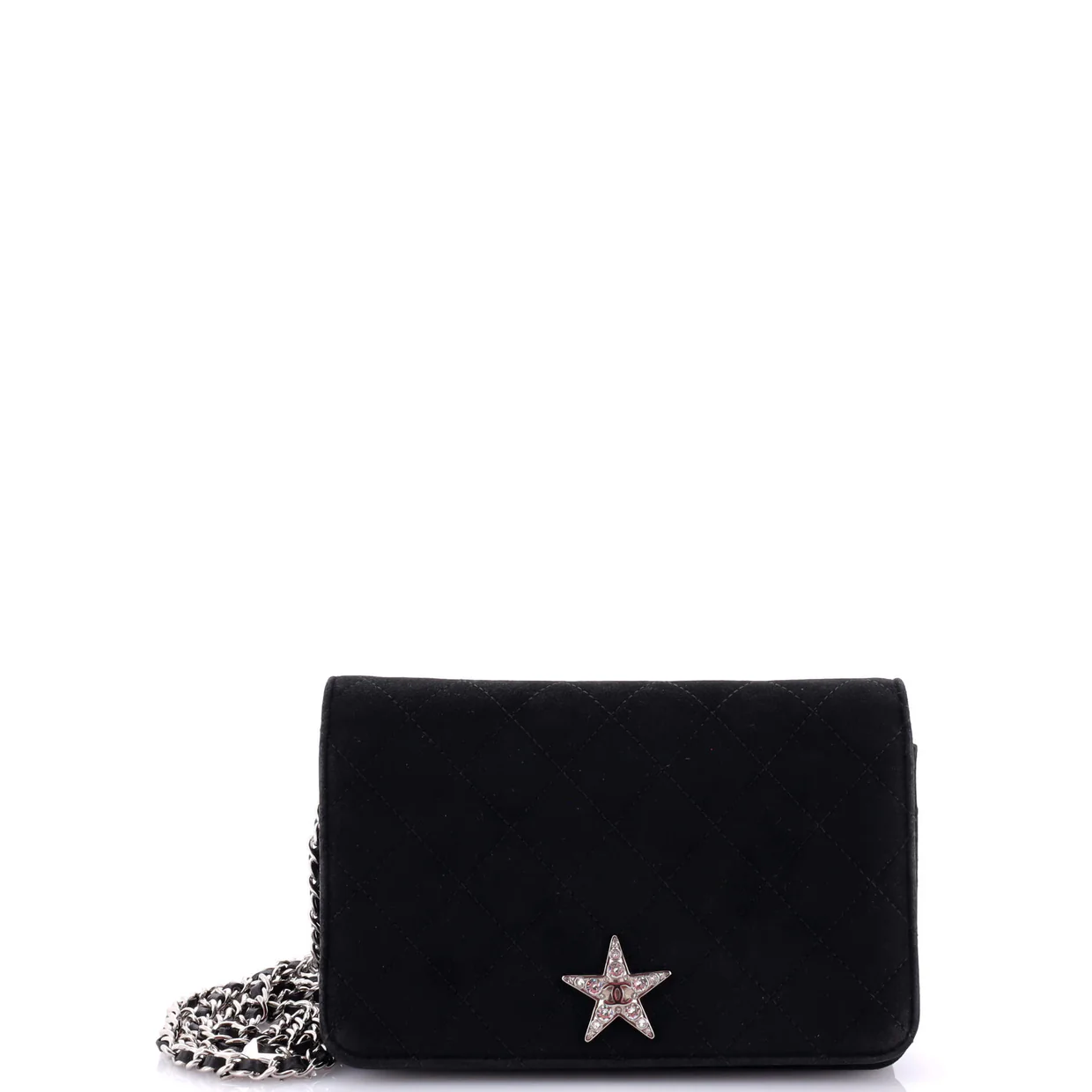 Cocostellar Wallet On Chain Quilted Suede - Deep Luxury