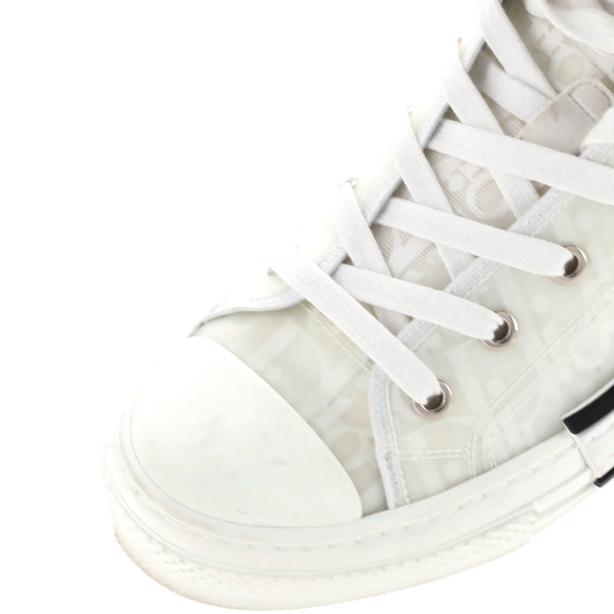 Men's B23 High-Top Sneakers Oblique Coated Canvas and PVC - Deep Luxury