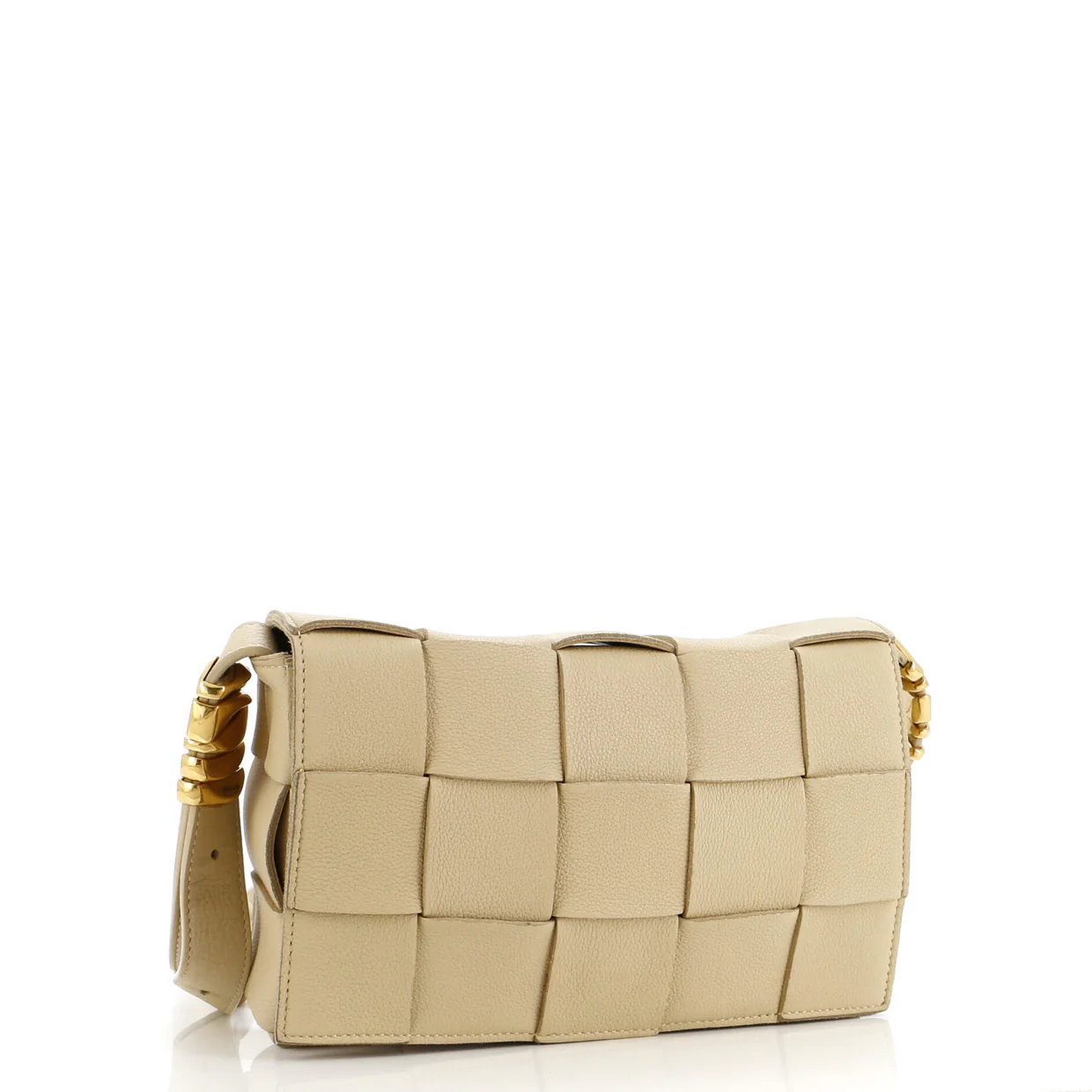 Cassette Crossbody Bag Maxi Intrecciato Grained Leather - Deep Luxury