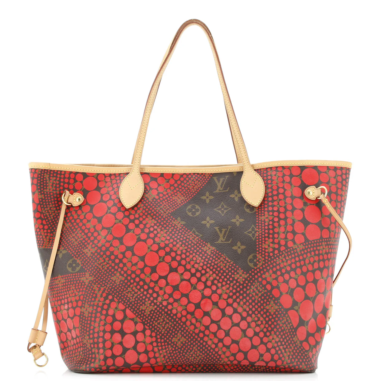 Neverfull Tote Limited Edition Kusama Waves Monogram Canvas MM - Deep Luxury