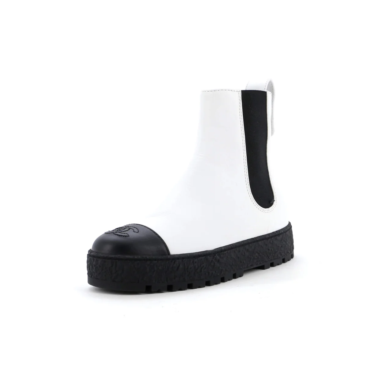 Women's CC Turnlock Cap Toe Chelsea Boots Leather - Deep Luxury