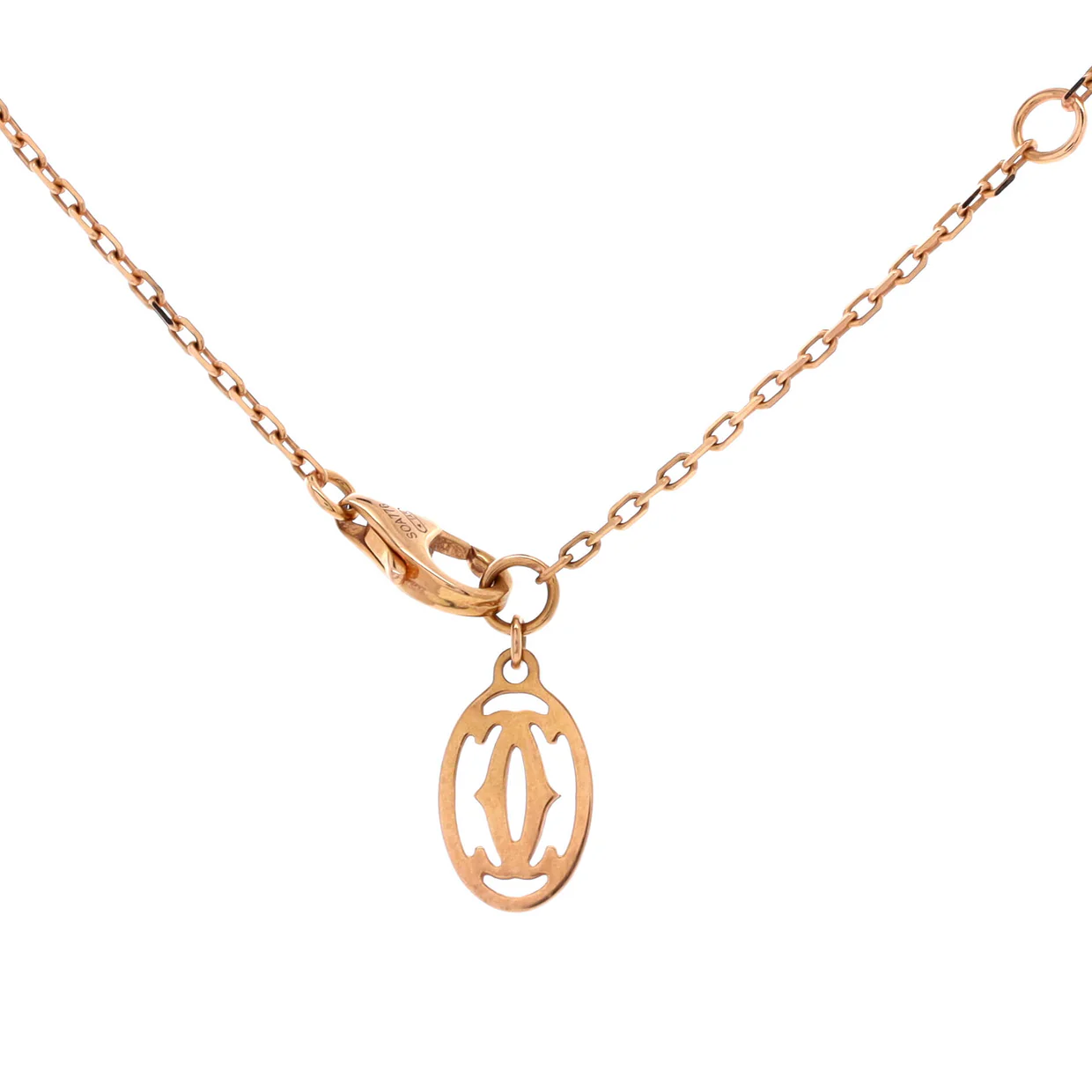 Cartier D'Amour Pendant Necklace 18K Rose Gold with Diamond Small - Deep Luxury