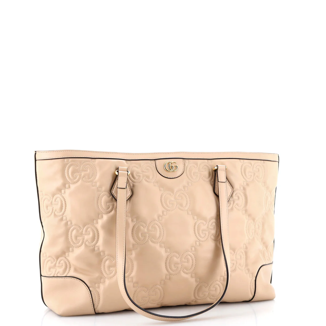 Ophidia Open Tote GG Matelasse Leather Medium - Deep Luxury