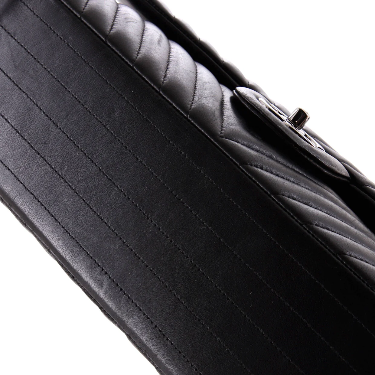 Classic Double Flap Bag Chevron Lambskin Maxi - Deep Luxury