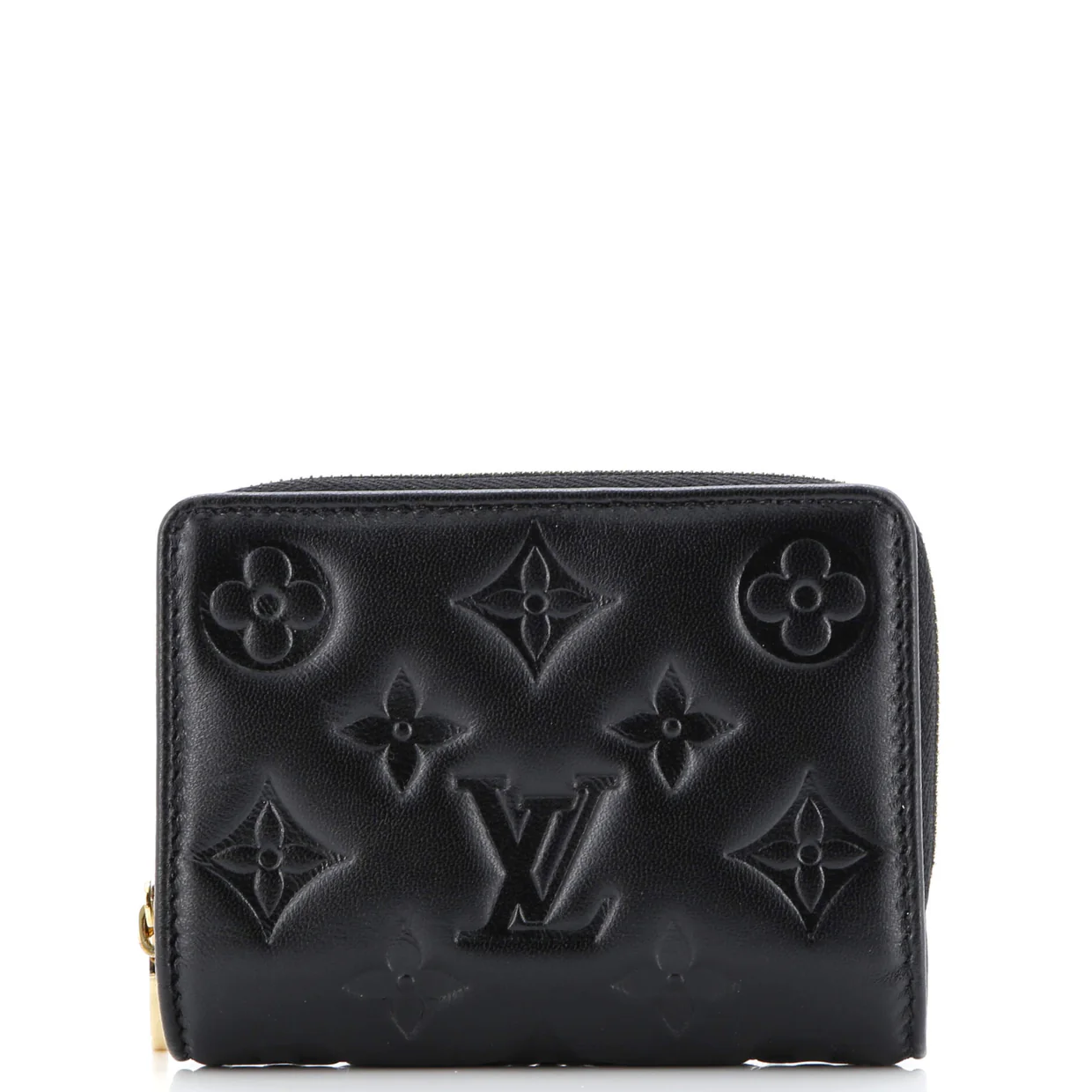 Coussin Lou Wallet Monogram Embossed Lambskin - Deep Luxury