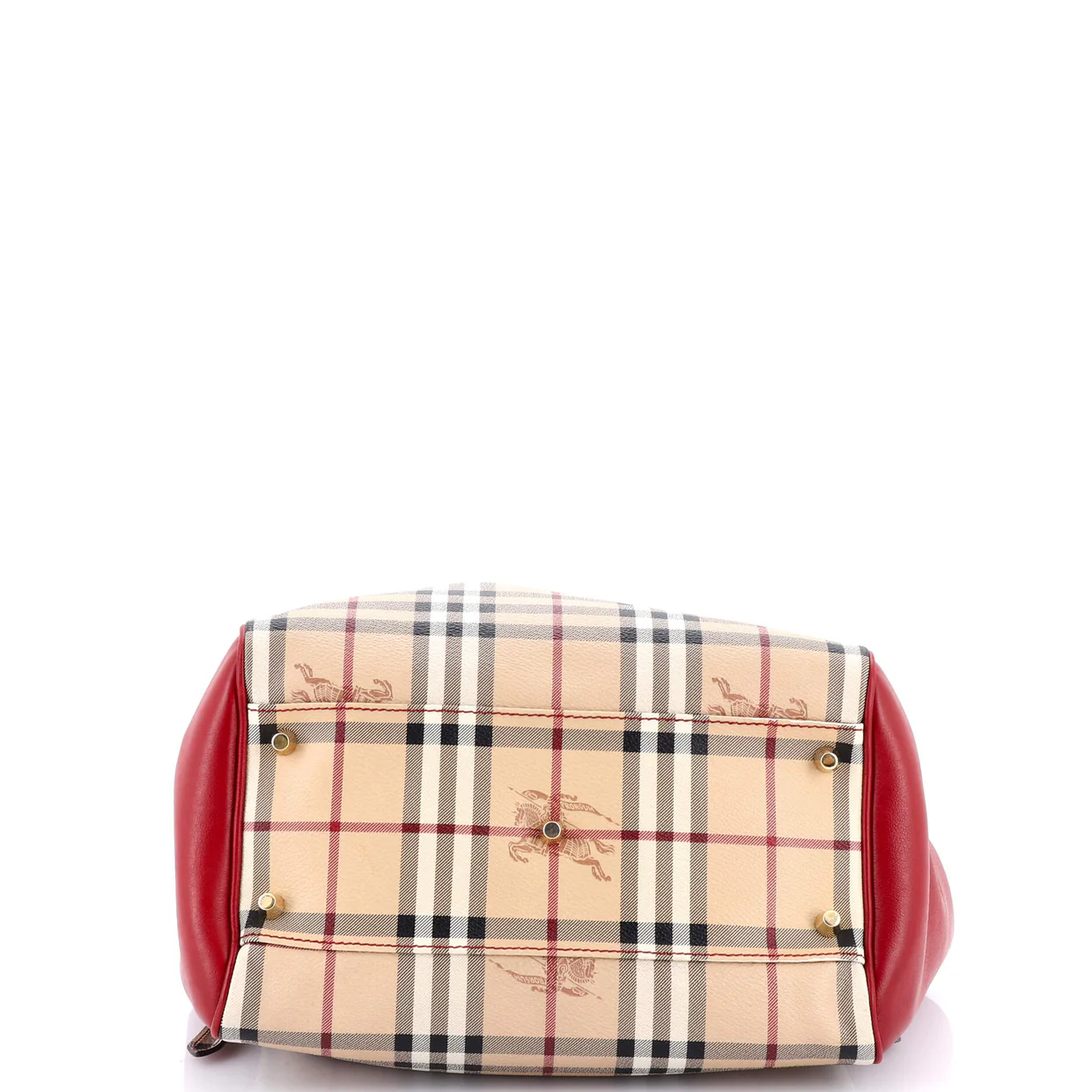 Canterbury Panels Tote Haymarket Coated Canvas and Leather Small - Deep Luxury