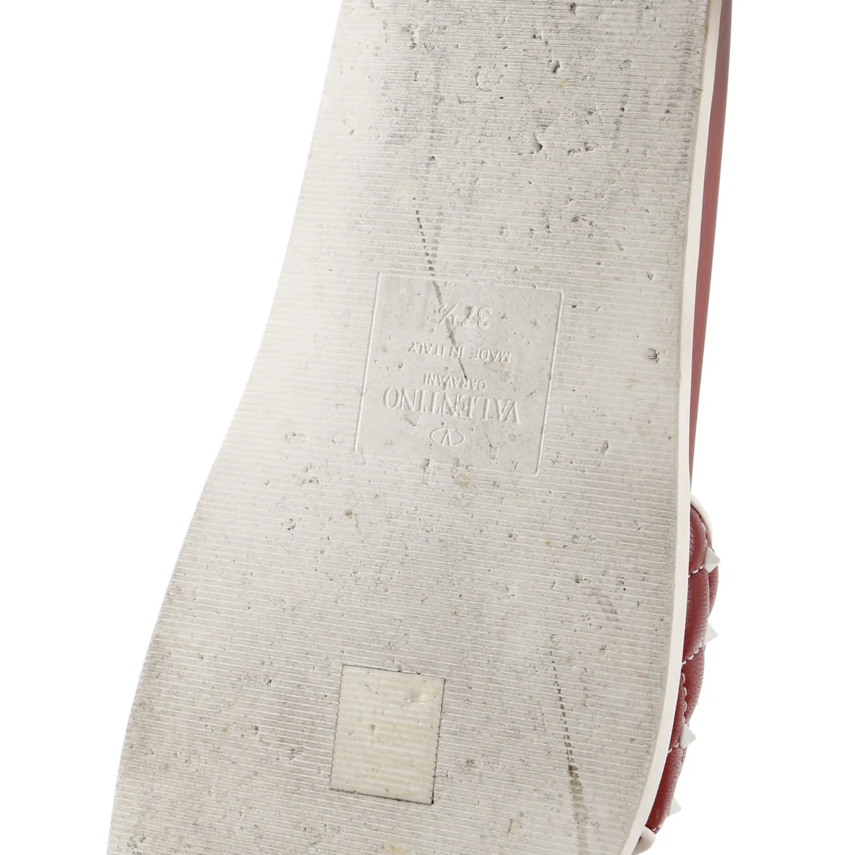 Women's Rockstud Slide Flat Sandals Leather - Deep Luxury