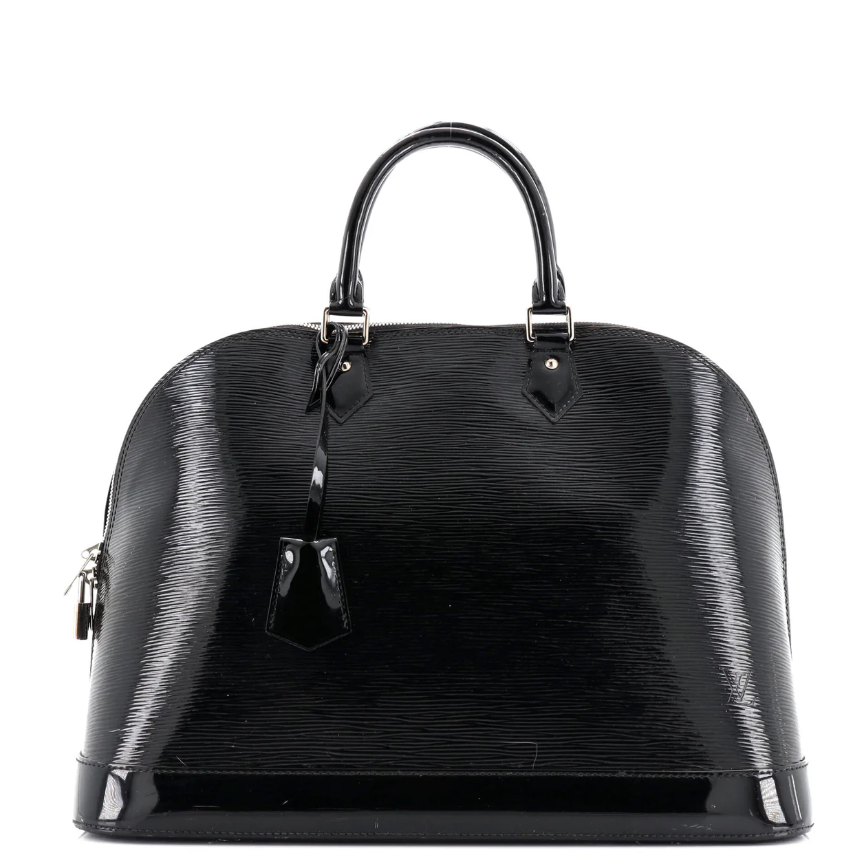 Alma Handbag Electric Epi Leather MM - Deep Luxury