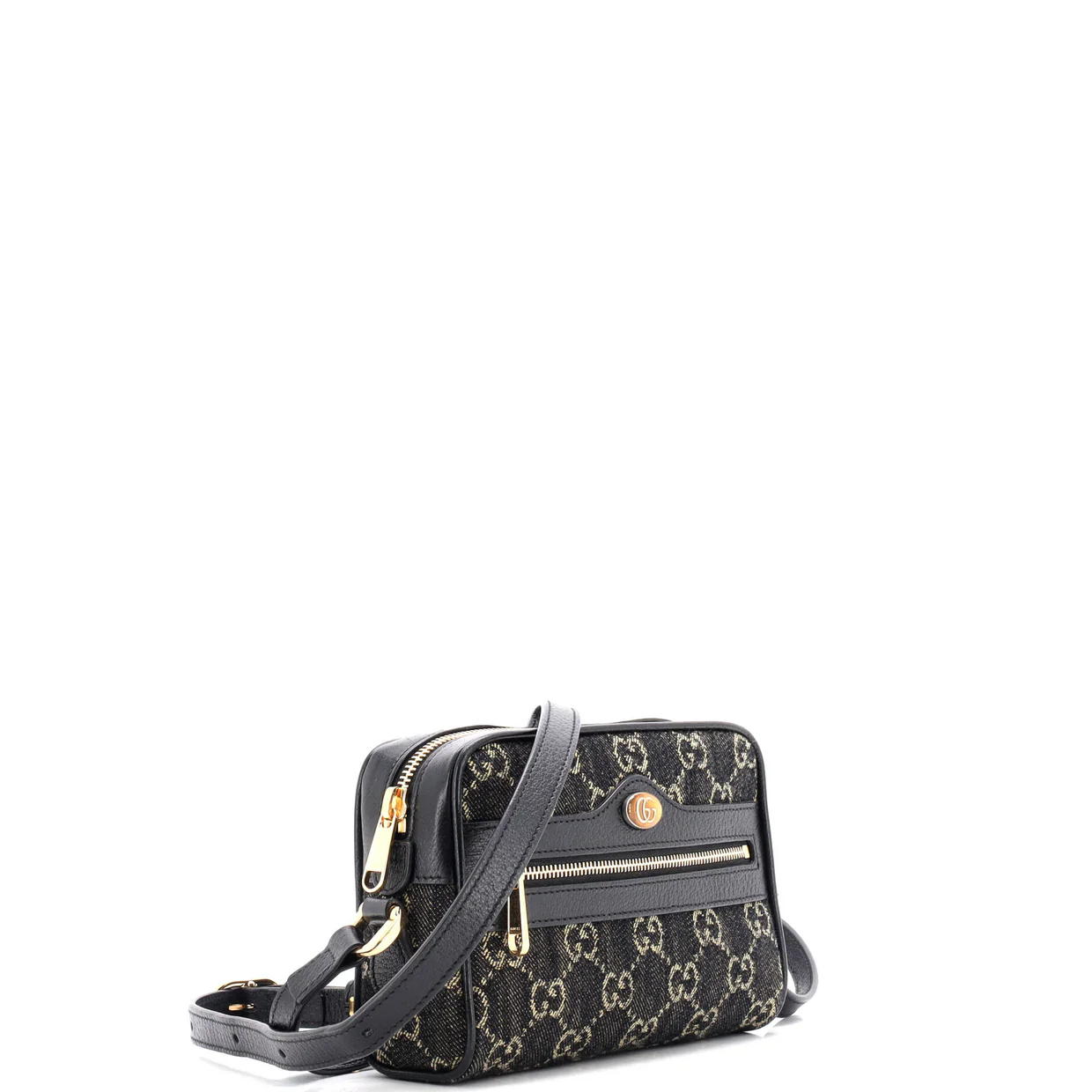 Ophidia Shoulder Bag GG Denim Mini - Deep Luxury